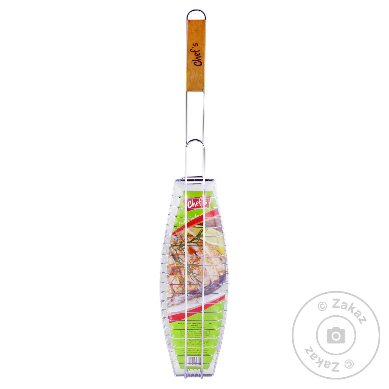 

Решетка-гриль Chef's для рыбы 65x38x12см