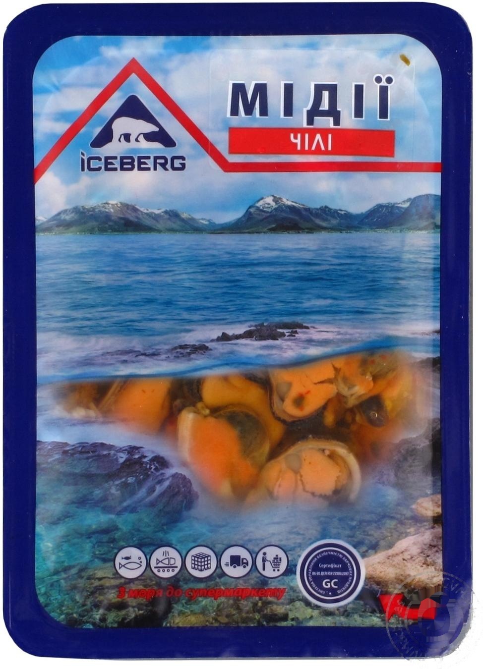 

Мидии Чили Iceberg в масле 150г