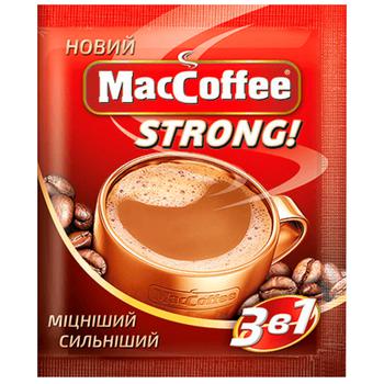 Напій кавовий MacCoffee Strong 3в1 розчинний 16г х 10шт - купити, ціни на КОСМОС - фото 1