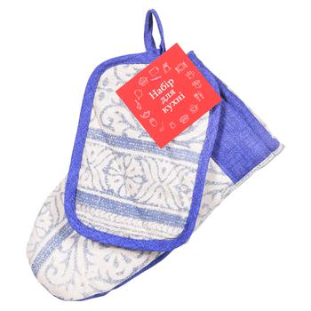 Provence Mitten and Potholder Set Blue - buy, prices for COSMOS - photo 1