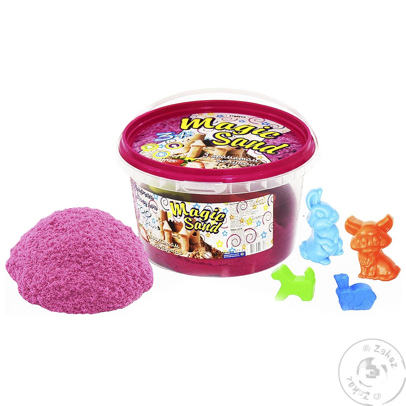 

Игрушка Strateg розовый кинетический песок 500г