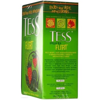 Чай зелений Tess Flirt з полуницею 90г купити, ціни на МегаМаркет - фото 2