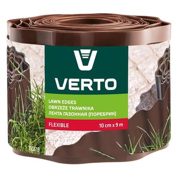 Лента бордюрная Verto коричневая 10cmx9m 15G513 - купить, цены на Таврия В - фото 1