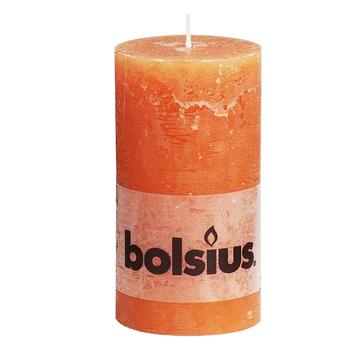 Свеча Bolsius рустик цвета в ассортименте 13x6.8см - купить, цены на КОСМОС - фото 1