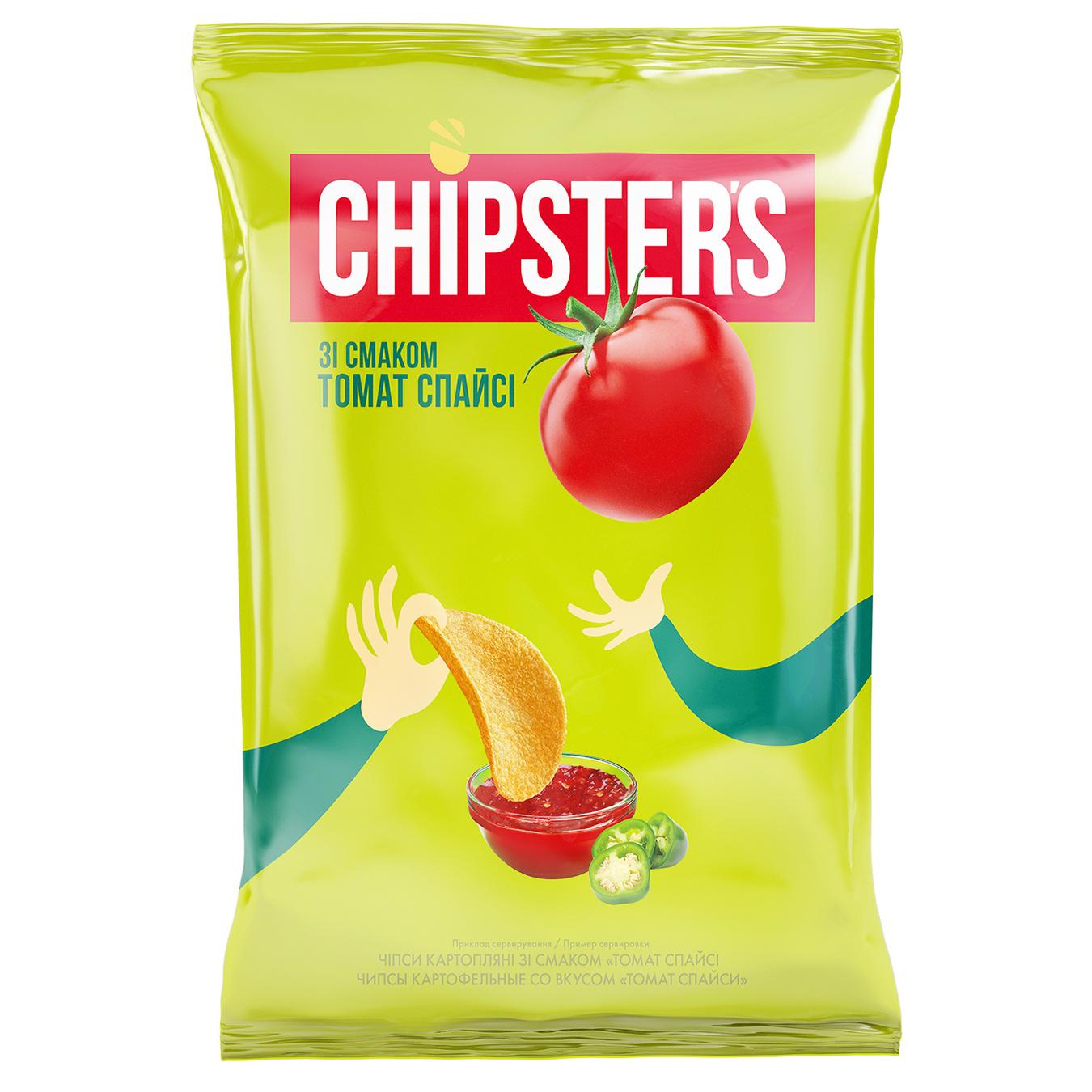 

Чипсы Flint Chipster's картофельные со вкусом томата Спайси 130г