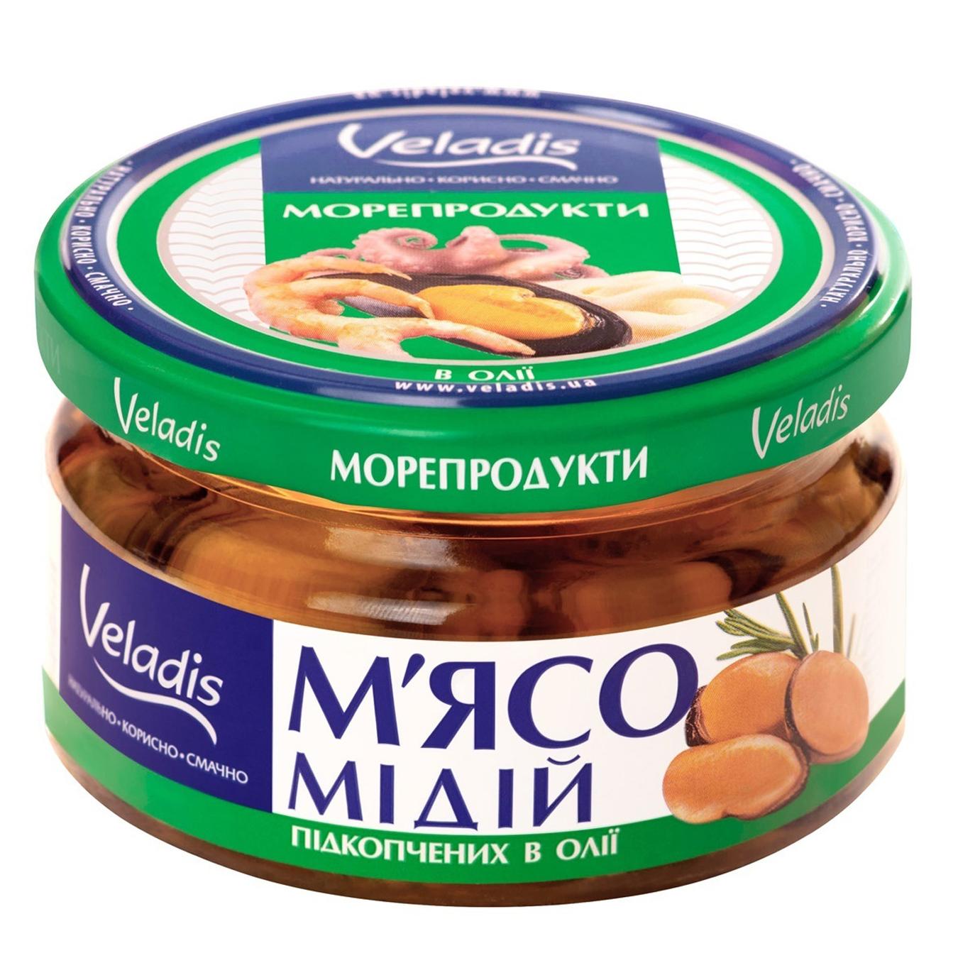 

Мясо Мидий подкопченных в масле Veladis 200г