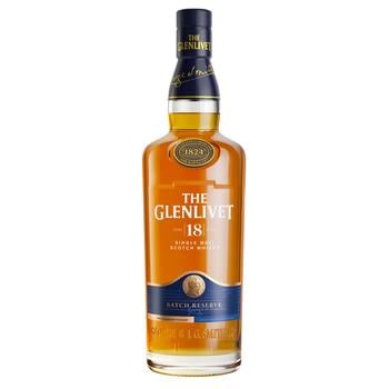 Виски The Glenlivet 18 лет 43% 0,7л - купить, цены на МегаМаркет - фото 1