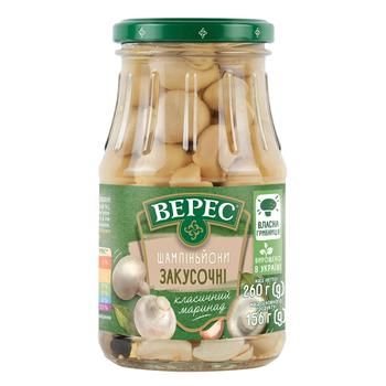 Veres Snack Marinated Champignons 260g - buy, prices for NOVUS - photo 1