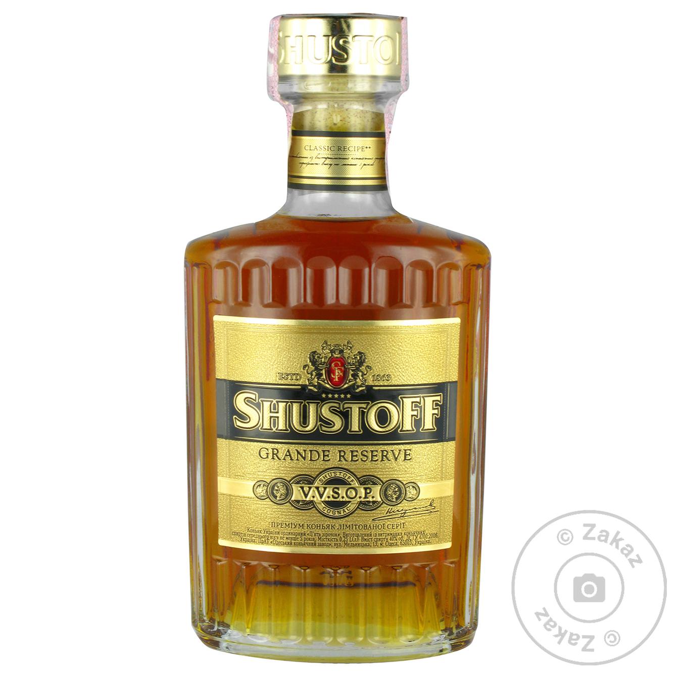 

Коньяк Шустов VSOP 40% 0,25л