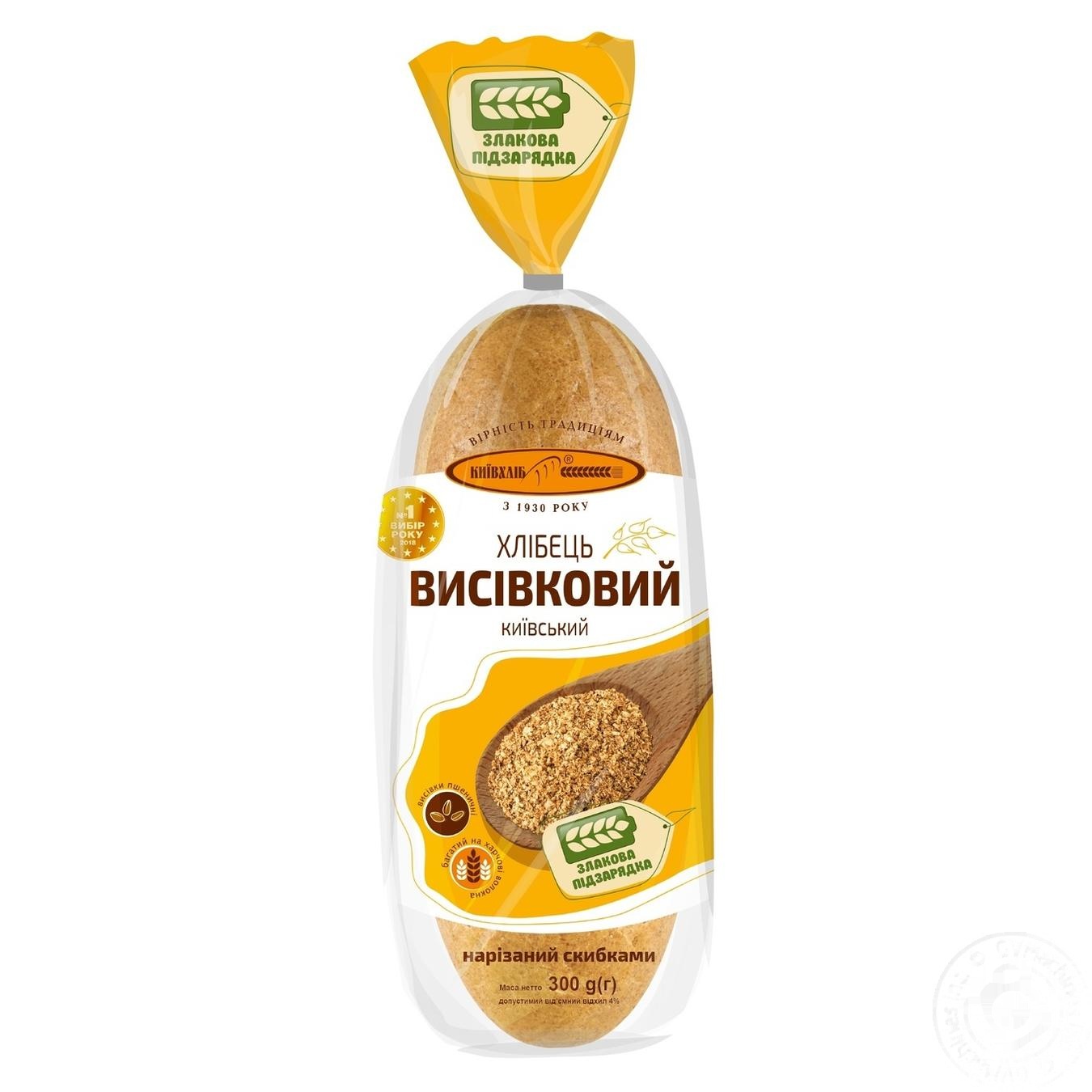

Хлебец Киевхлеб Отрубной Киевский нарезанный 300г