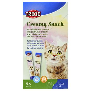 Ласощі Trixie Creamy Snacks для котів 6шт*15г - купити, ціни на MasterZoo - фото 2