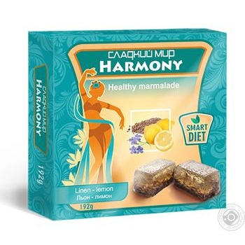 Sladkiy mir Harmony linen-lemon fruit jellies 192g - buy, prices for MegaMarket - photo 2