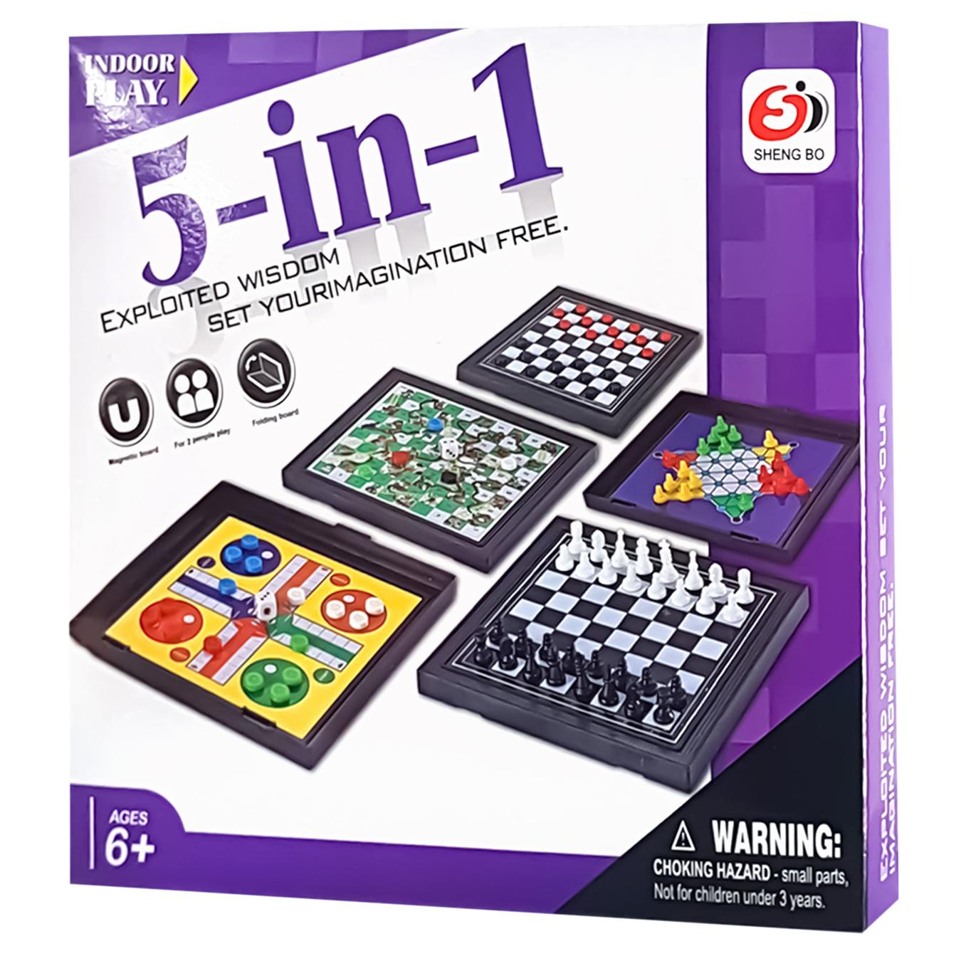 

Игра Shantou Yisheng детская настольная 5 в 1
