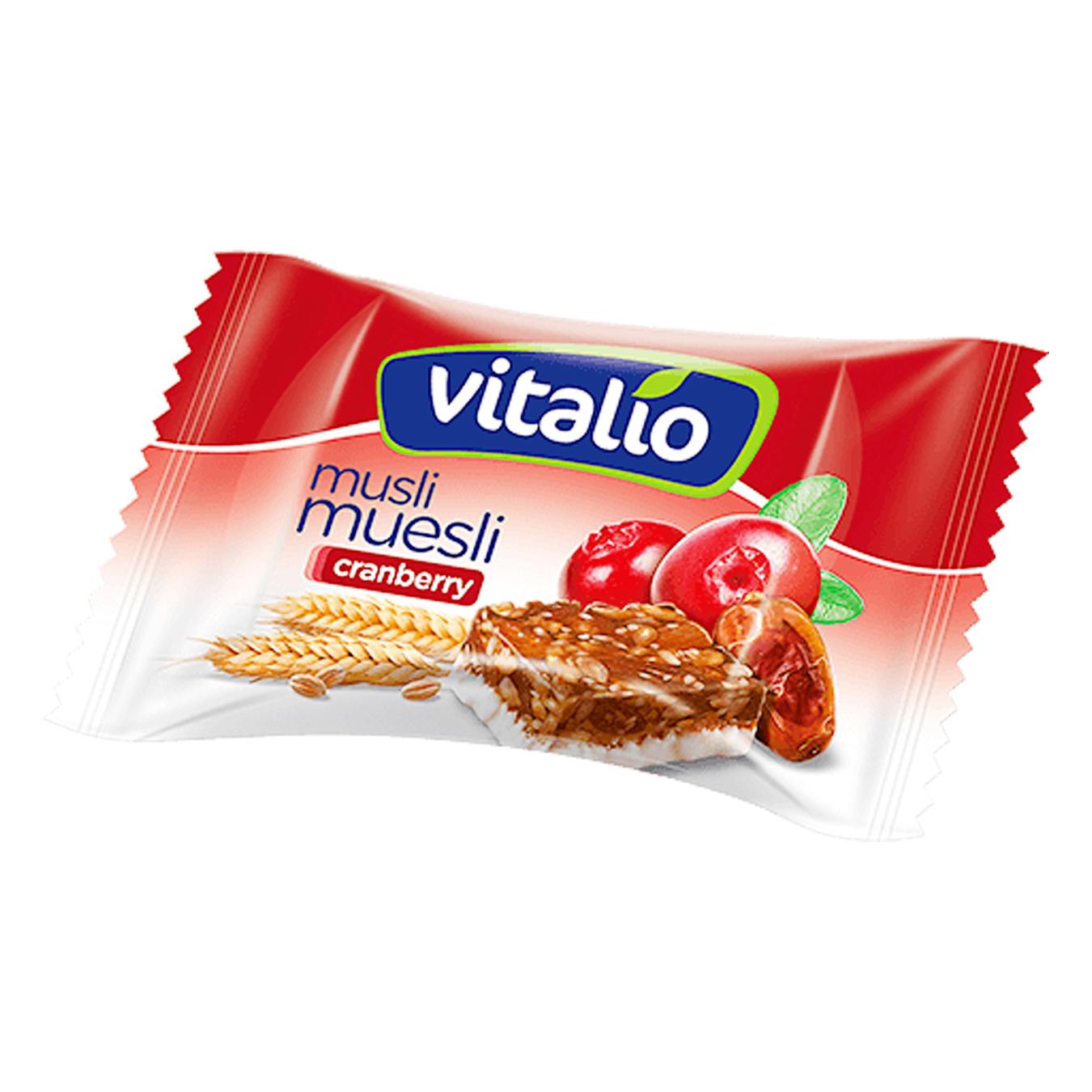 

Конфеты-мюсли Vobro Vitalio злаки, клюква, чернослив 200г