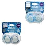 Avent Gloving in the Night Soother for Babies 6-18 Months 2pcs