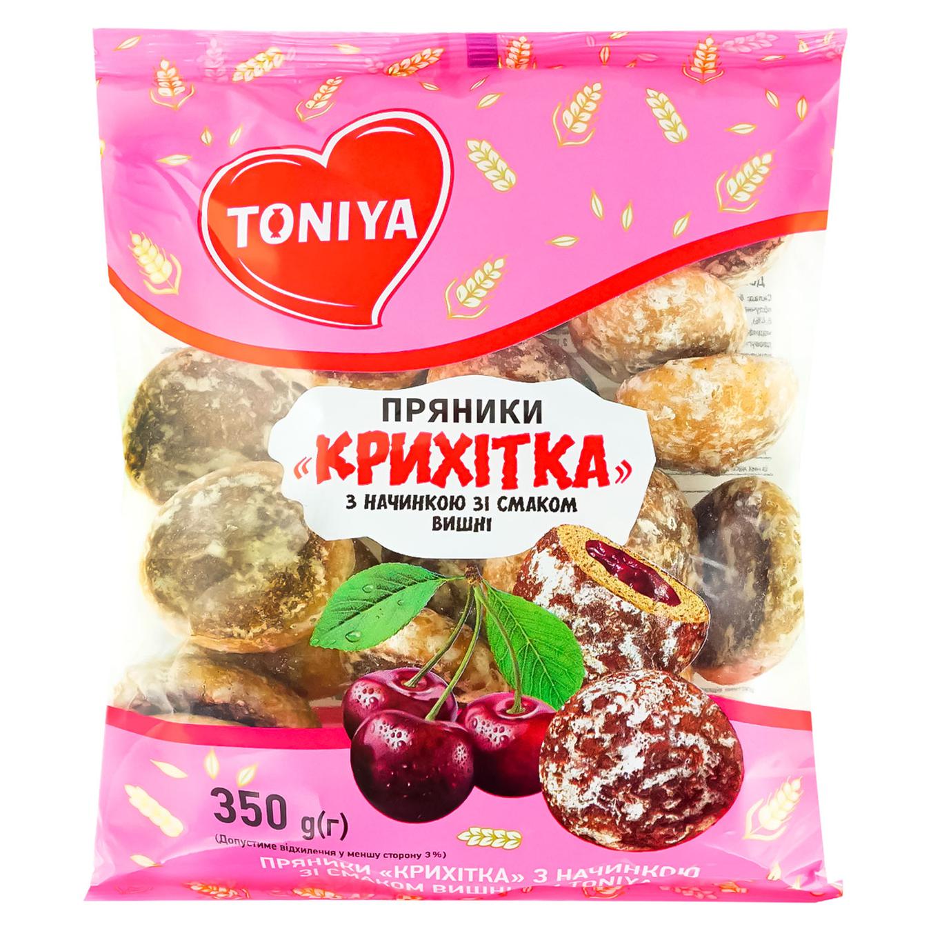 

Пряник Крихітка TM TONIYA з начинкою вишні 350г
