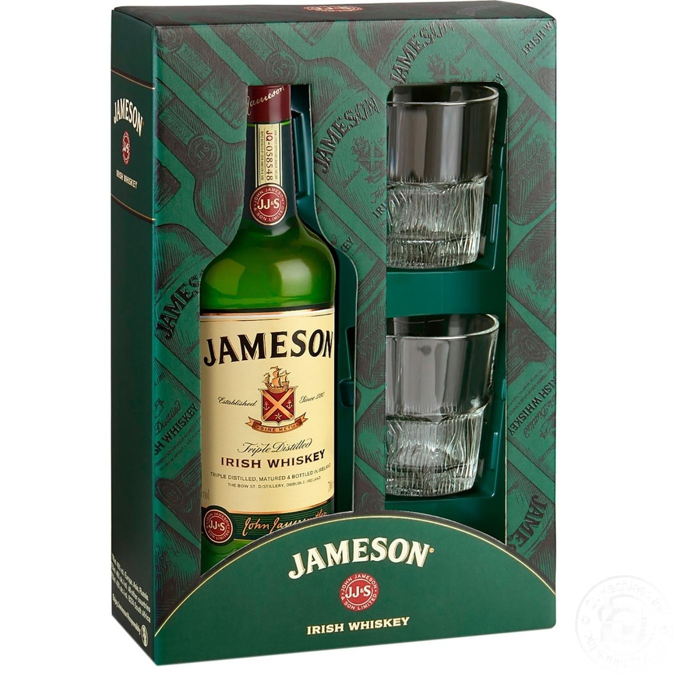 

Виски Jameson 40% 0,7л + 2бокала