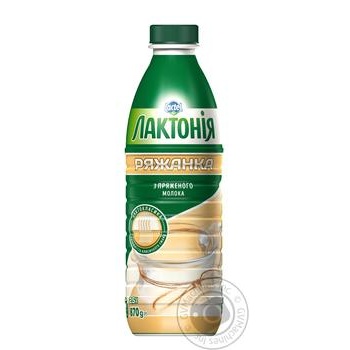 Ряженка Лактония 2.5% пластиковая бутылка 870г - купить, цены на NOVUS - фото 1