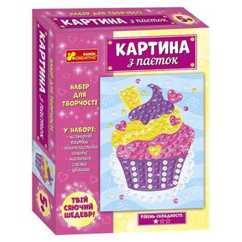 Картина из паеток Ranok-Creative Пирожное - купить, цены на ЕКО Маркет - фото 1