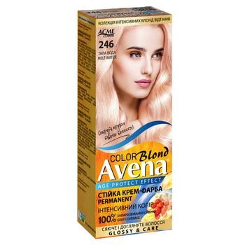 Крем-краска для волос устойчивая AVENA Blond Color 246 Талая вода