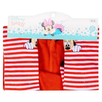 Disney Minnie Mouse Children's Tights 68-80cm Black-Red