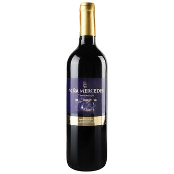 Вино Vina Mercedes Tempranillo червоне сухе 13% 0,75л - купити, ціни на ULTRAMARKET - фото 1