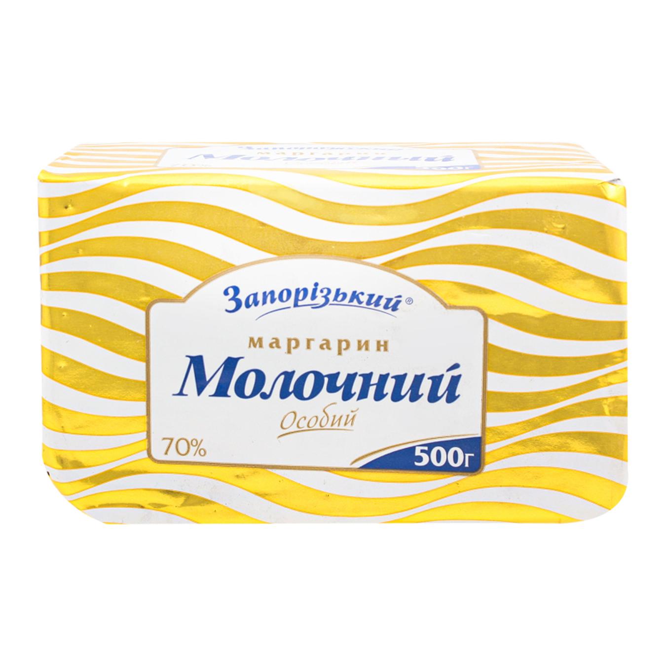 

Маргарин Запорожский Молочный особый 70% 500г