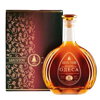 cognac shustov 43% 11years 700ml Ukraine - buy, prices for - photo 1