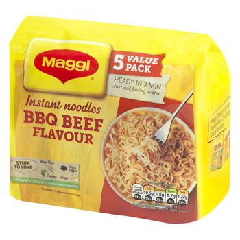 Вермишель Maggi со вкусом говядины барбекю быстрого приготовления 59,2г