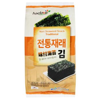 Haelove Traditional Nori Seaweed Snack 4.5g