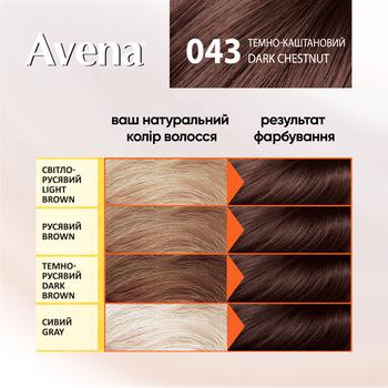 Крем-фарба для волосся стійка AVENA Rich Color 043 Темно-каштановий - купити, ціни на - фото 4