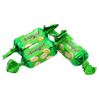 Roshen Nougat Candies with Peanuts and Soft Caramel