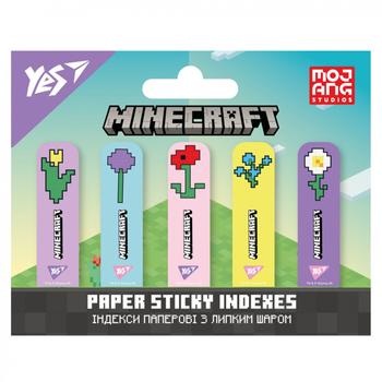 Индексы бумажные Yes Minecraft.Spring с клейким слоем 55х22мм 5х20шт - купить, цены на NOVUS - фото 1