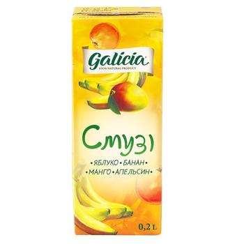 Galicia Smoothie Apple-Banana-Mango-Orange juice 200ml - buy, prices for Auchan - photo 2