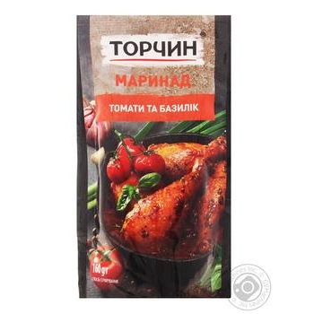 Torchyn Marinade with tomatoes and basil 160g - buy, prices for MegaMarket - photo 1