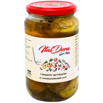 Артишоки ItalDora смажені в соняшниковій олії цілі 580г - купити, ціни на WINETIME - фото 1
