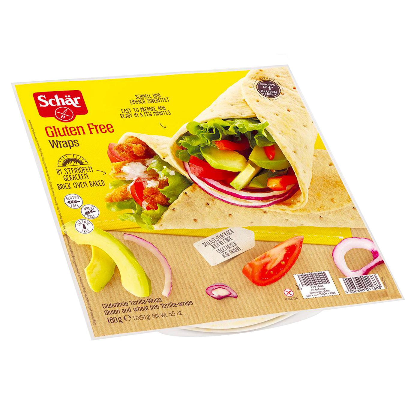 

Тортилья Schar wraps без глютена 160г