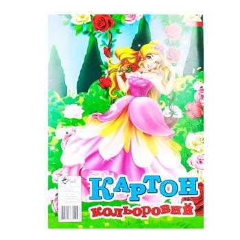 Картон кольоровий Скат А4 8арк - купити, ціни на Таврія В - фото 1