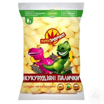 Палочки кукурузные Кукузаврики сладкие неглазированные 80г купить, цены на МегаМаркет - фото 2