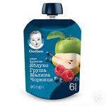 Пюре Gerber яблоко груша малина черника 90г