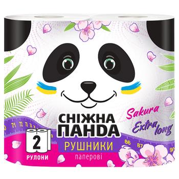 Полотенца бумажные Снежная Панда Extra Long 2шт - купить, цены на Таврия В - фото 2