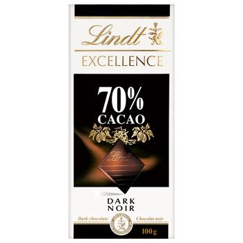 Шоколад черный Lindt Экселенс Какао 70% 100г - купить, цены на Таврия В - фото 1