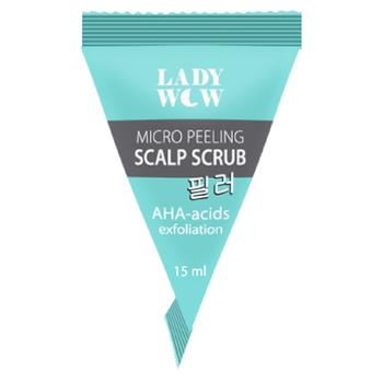 Lady Wow AHA-Acids Exfoliation Micro Peeling Scalp Scrub 15ml - buy, prices for Auchan - photo 1