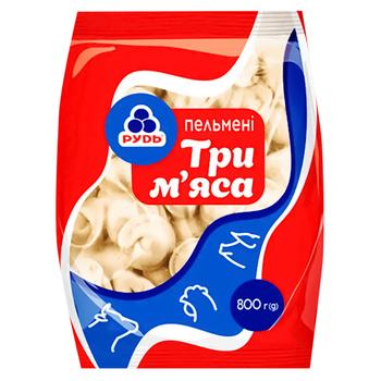 Пельмені Три м'яса Рудь 800г