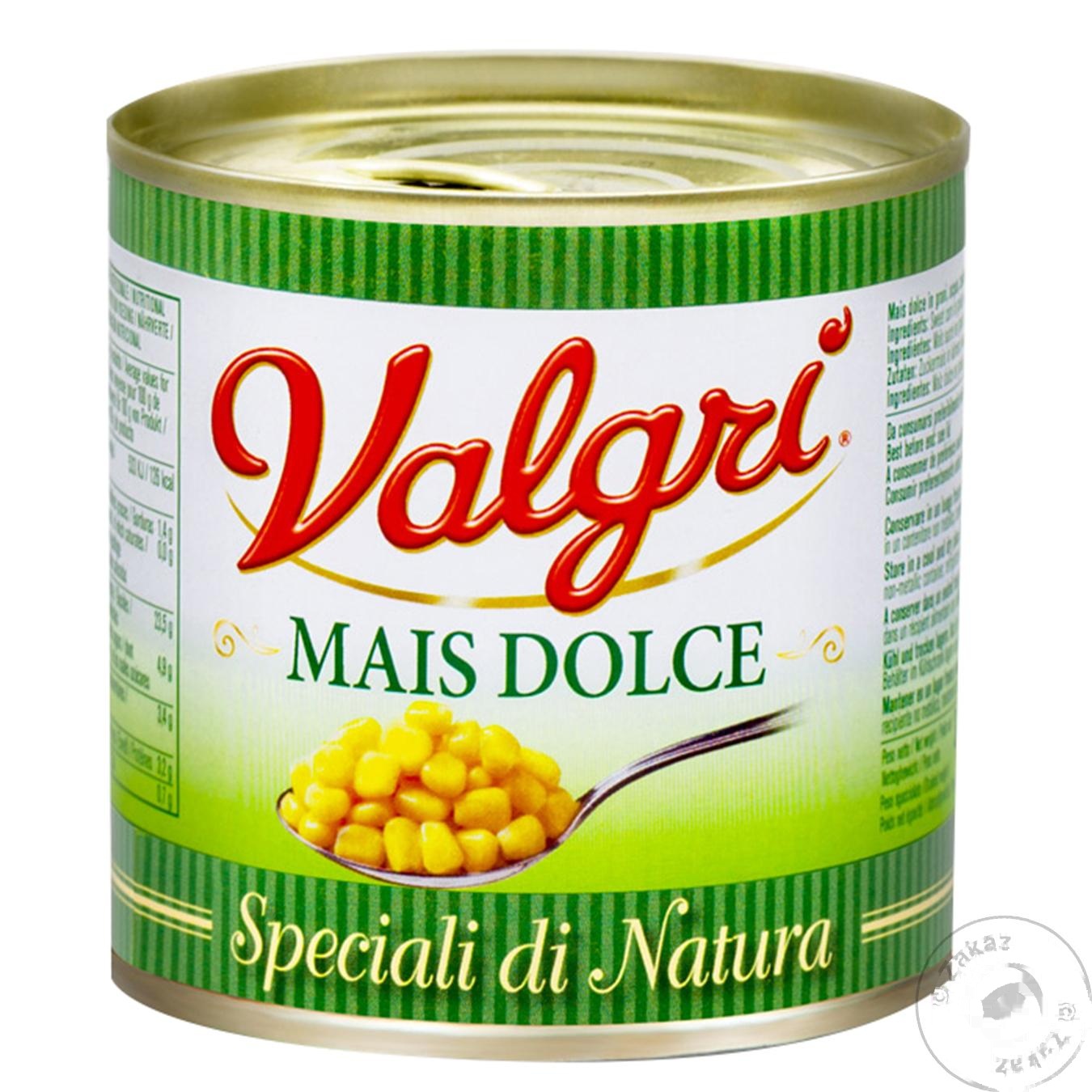 

Кукуруза Valgri сладкая 340г