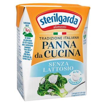 Сливки Sterilgarda Alimenti Кулинарные без лактозы 23% 200г - купить, цены на Auchan - фото 1