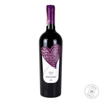 Вино Amami Nero D'Avola Sicilia DOC червоне сухе 13% 0.75л - купити, ціни на - фото 1