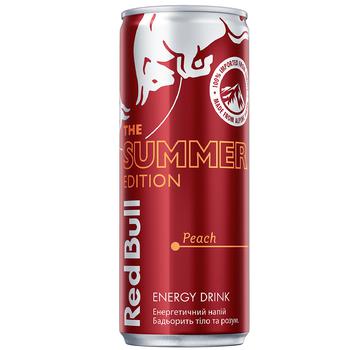 Напиток энергетический Red Bull Summer Edition со вкусом персика 0,25л - купить, цены на METRO - фото 1