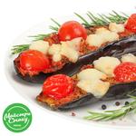 Баклажаны запеченные с красным песто и моцареллой