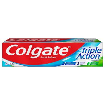 Colgate Triple Action Toothpaste 50ml - buy, prices for Supermarket "Kharkiv" - photo 2